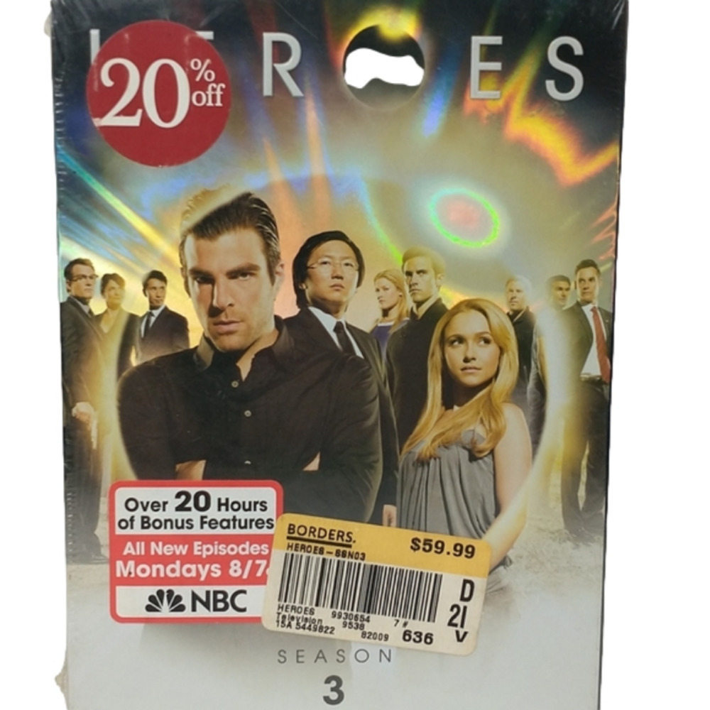 𝅺Heros Complete Season 3 DVD Box Set Sealed